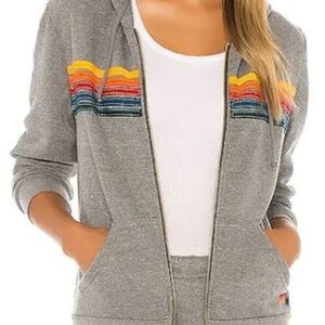 Aviator Nation 5 Stripe Hoodie